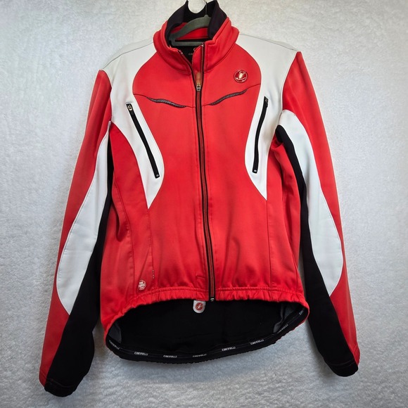Castelli Cycling Biking Jacket Womens Medium Windstopper Rain Running *READ - Picture 1 of 16